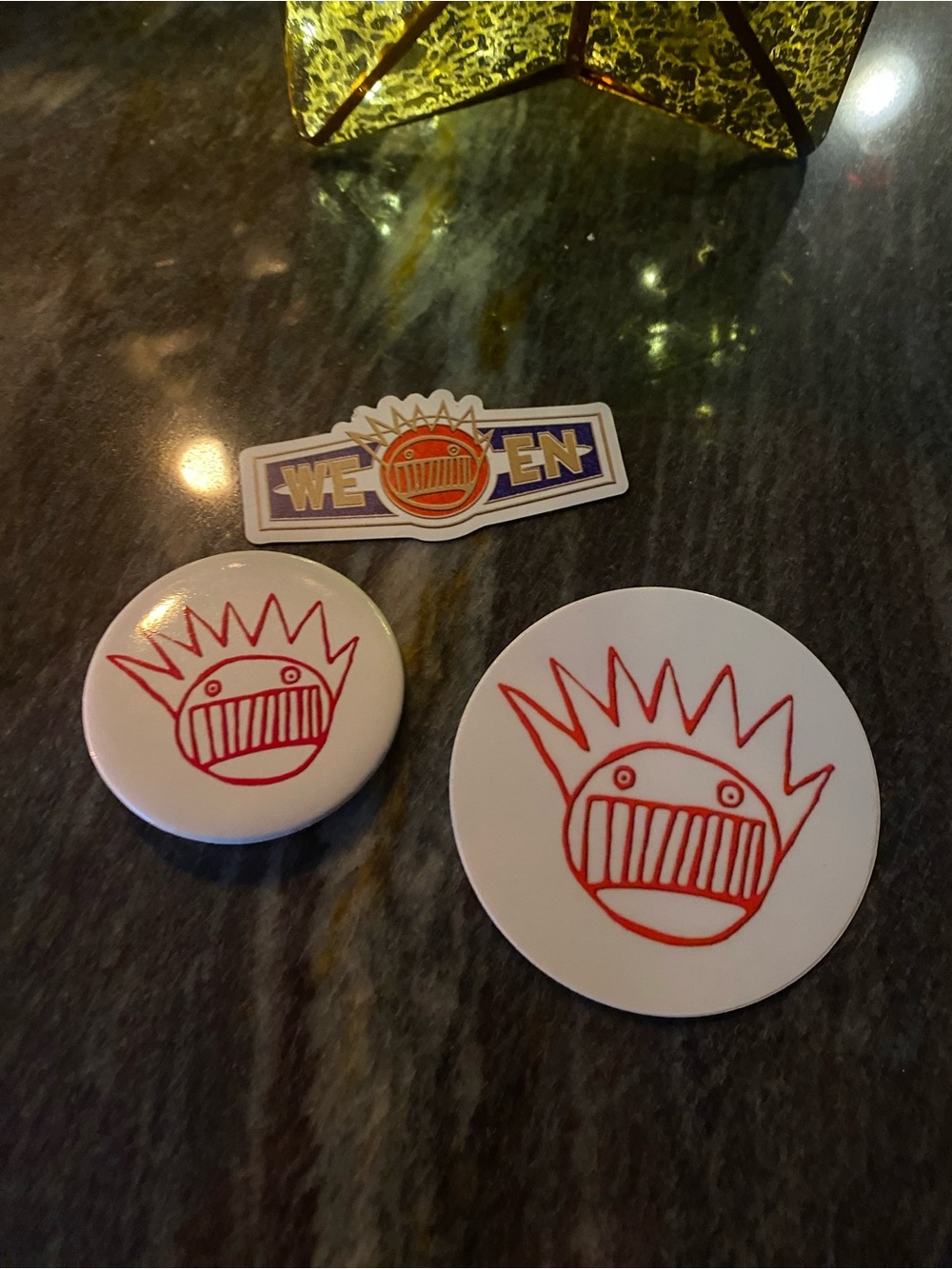 WEEN RECORD COMPANY PROMOTIONAL MAGNET STICKER PIN ULTRA MINT !!